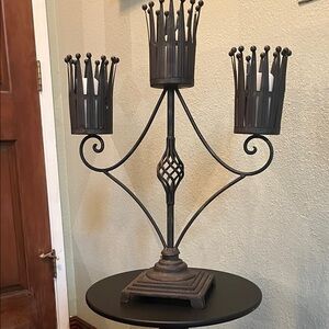Gothic / Medieval Wrought Iron Candelabra